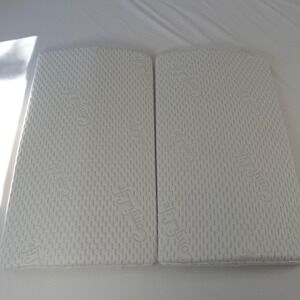 ComfiLife Memory Foam Bed Wedge Lumbar Support Pillows White Bamboo Rayon Cover